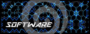 Banner tech style `Software`