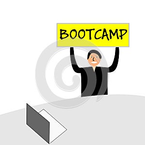 Banner with the words `BOOTCAMP`
