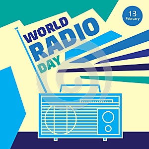Banner for WORLD RADIO DAY - February 13.