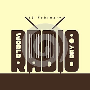 Banner for WORLD RADIO DAY - February 13.