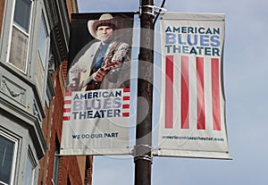 Banners for American Blues Theater, Chicago Off-Loop Theater