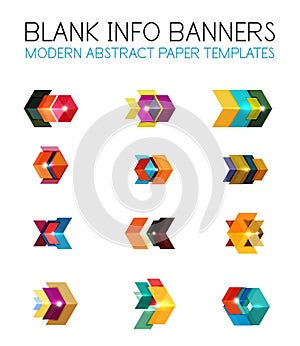 Banners, business backgrounds and presentations infographics