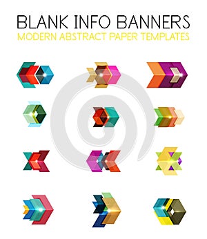 Banners, business backgrounds and presentations infographics