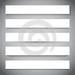 Banners with Different Shadows