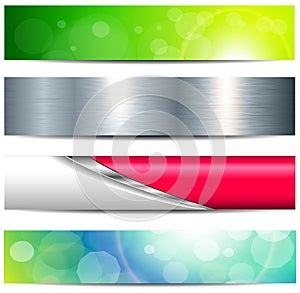 Banners, headers set