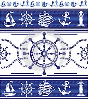 Banners with Nautical symbols