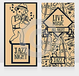 Banners template for live music night