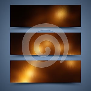 Banners templates. Abstract backgrounds