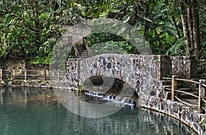 Bano Grande Pool Stone Bridge photo