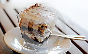 Banoffee pie in a cup.