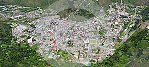 Banos De Agua Santa City Aerial Shot photo