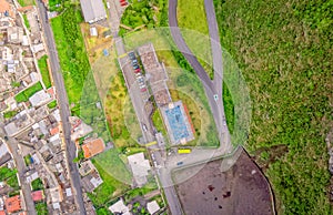 Banos De Agua Santa Latin American City, Aerial View, Ecuador