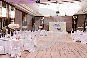 Banquet hall indoor of the restaurant