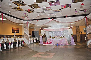 Banquet room with ornaments 1862.