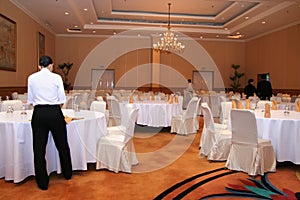 Banquet staff at work