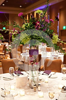 Banquet table setting