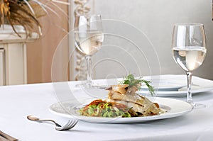 Banquet table setting