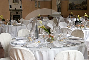 Banquet tables photo