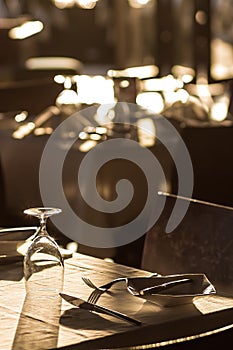 Banquet Tables Setting at Reception