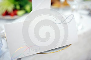 Banquet wedding table setting