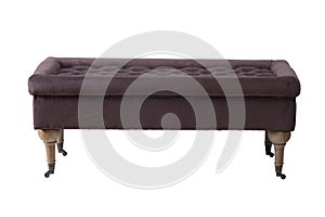 Banquette seating isolated on a white background