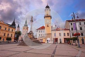 Banská Bystrica, Slovenská republika při západu slunce.