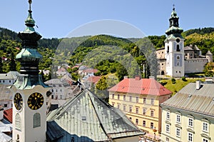 Banska Stiavnica City Hall and Old castle