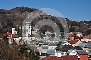 Banská Štiavnica historické hornické město Slovensko