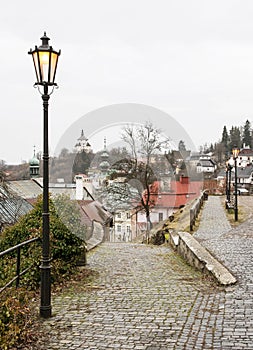 Banská Štiavnica na Slovensku, historické centrum a Nový zámok
