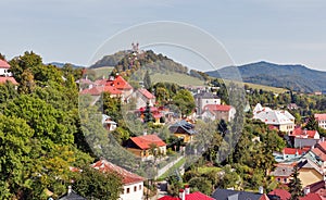 Banska Stiavnica townscape in Slovakia.