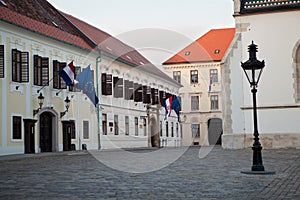 Banski dvori or â€œGovernorâ€™s Palaceâ€ in Zagreb.