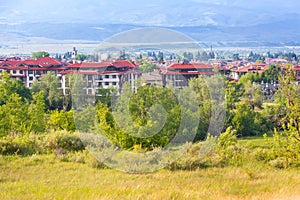 Bansko summer town panorama, Bulgaria