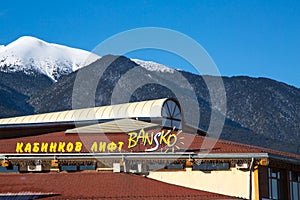 Bansko ski station, cable car lift