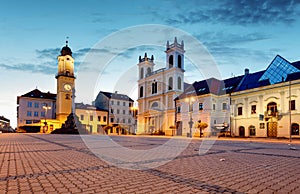 BanskÃÂ¡ Bystrica at a night - Slovakia photo