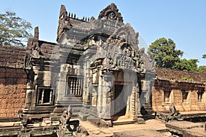 Banteay Samre facade in Siem Reap,Cambodia