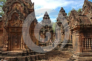 Banteay Srei Pink Sandstone Temple, Siem Reap, Cambodia