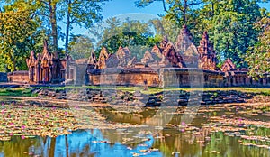 Banteay Srei temple at Angkor Thom, Siem Reap, Cambodia