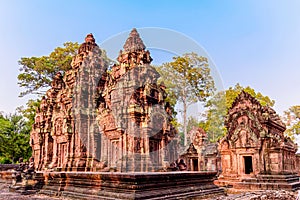 Banteay Srei Temple The beautiful ancient castle, Siem Reap, Cambodia