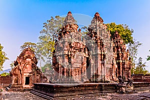 Banteay Srei Temple The beautiful ancient castle, Siem Reap, Cambodia