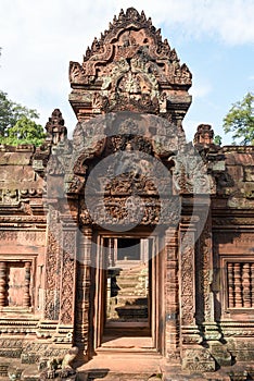 Banteay Srei temple at Siem Reap, Cambodia.