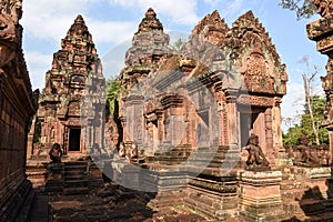 Banteay Srei temple at Siem Reap, Cambodia.