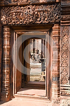 Banteay Srei temple at Siem Reap, Cambodia.