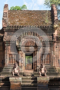 Banteay Srei temple at Siem Reap, Cambodia.