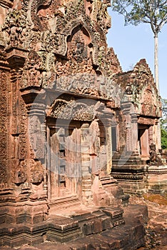 Banteay Srei temple at Siem Reap, Cambodia.