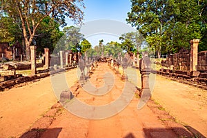 Banteay Srei Temple, Siem Reap, Cambodia. During sunrise