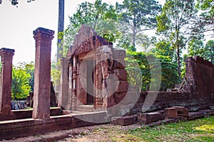 Banteay Srei Temple, Siem Reap, Cambodia. During sunrise