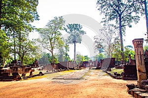 Banteay Srei Temple, Siem Reap, Cambodia. During sunrise