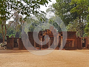 Banteay Srei Temple, Siem Reap Province, Angkor\'s Temple Complex Site listed as World Heritage by Unesco in 1192,