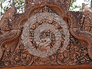 Banteay Srei Temple, Siem Reap Province, Angkor\'s Temple Complex Site listed as World Heritage by Unesco in 1192,