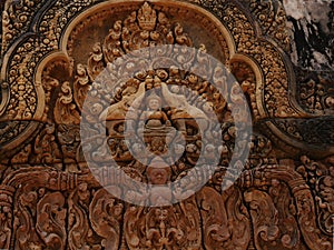 Banteay Srei Temple, Siem Reap Province, Angkor\'s Temple Complex Site listed as World Heritage by Unesco in 1192,